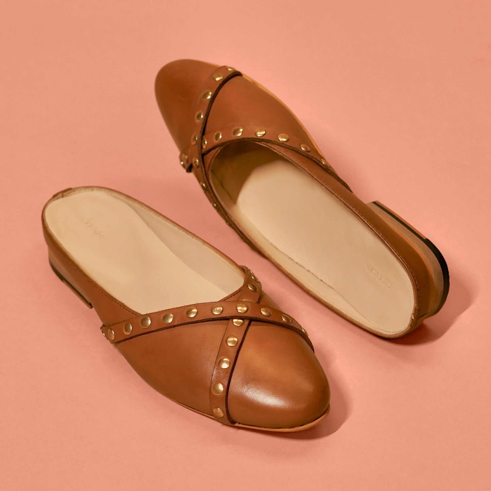 Riva Terra | Brown Leather Mule for Women