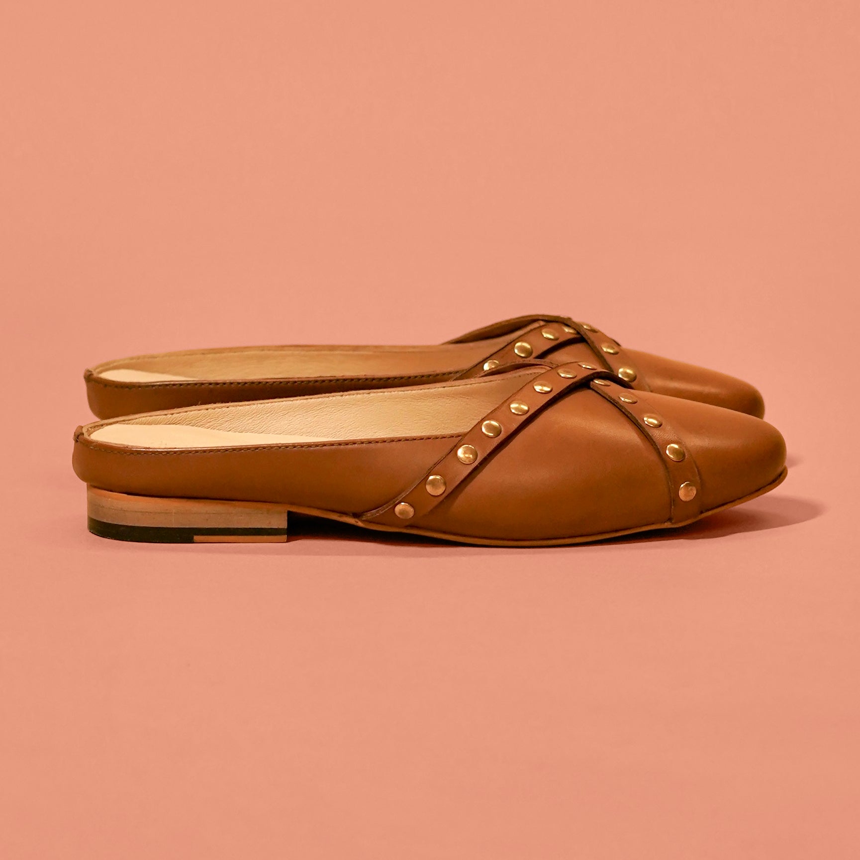 Riva Terra | Brown Leather Mule for Women