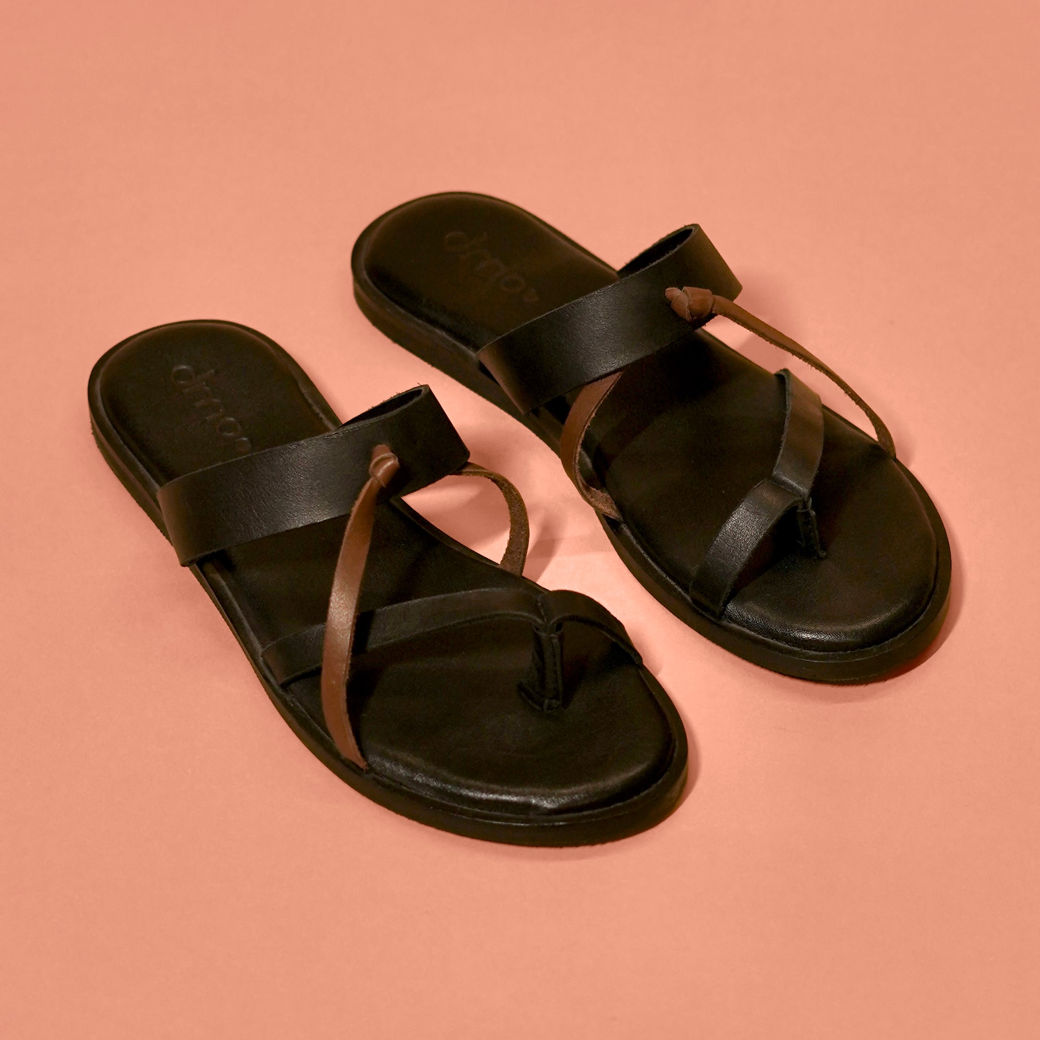 Pelle Nera Slides – Women’s Black Leather Slippers