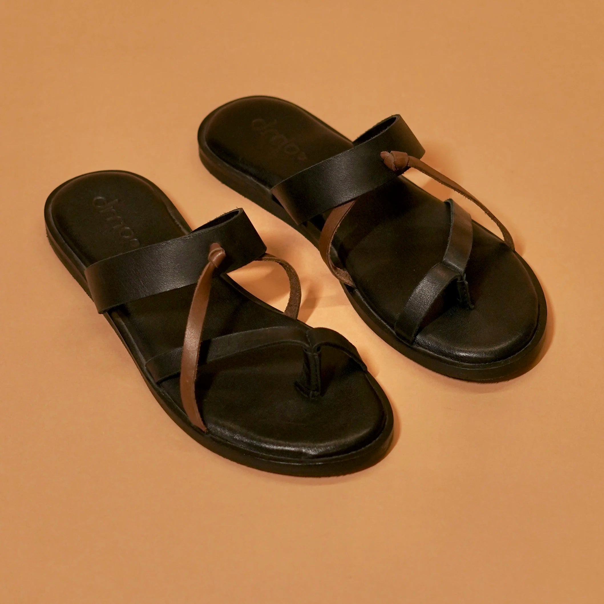 Classic black slip-on sandal