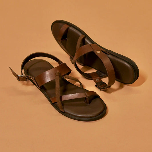 Styled with neutral-toned outfit