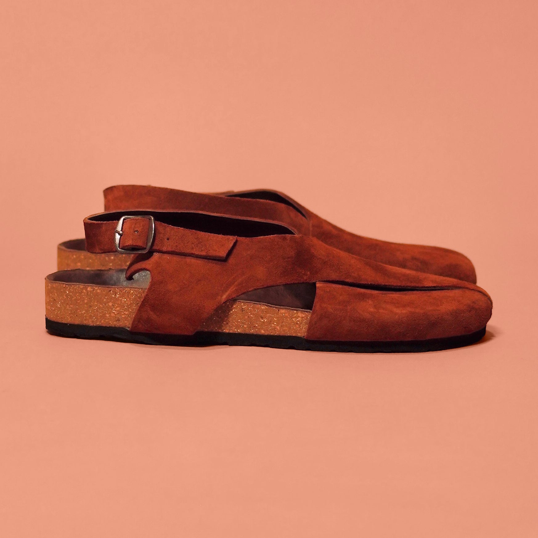 Pesha Corko Tobacco | Tobacco cork-soled leather Peshawaris