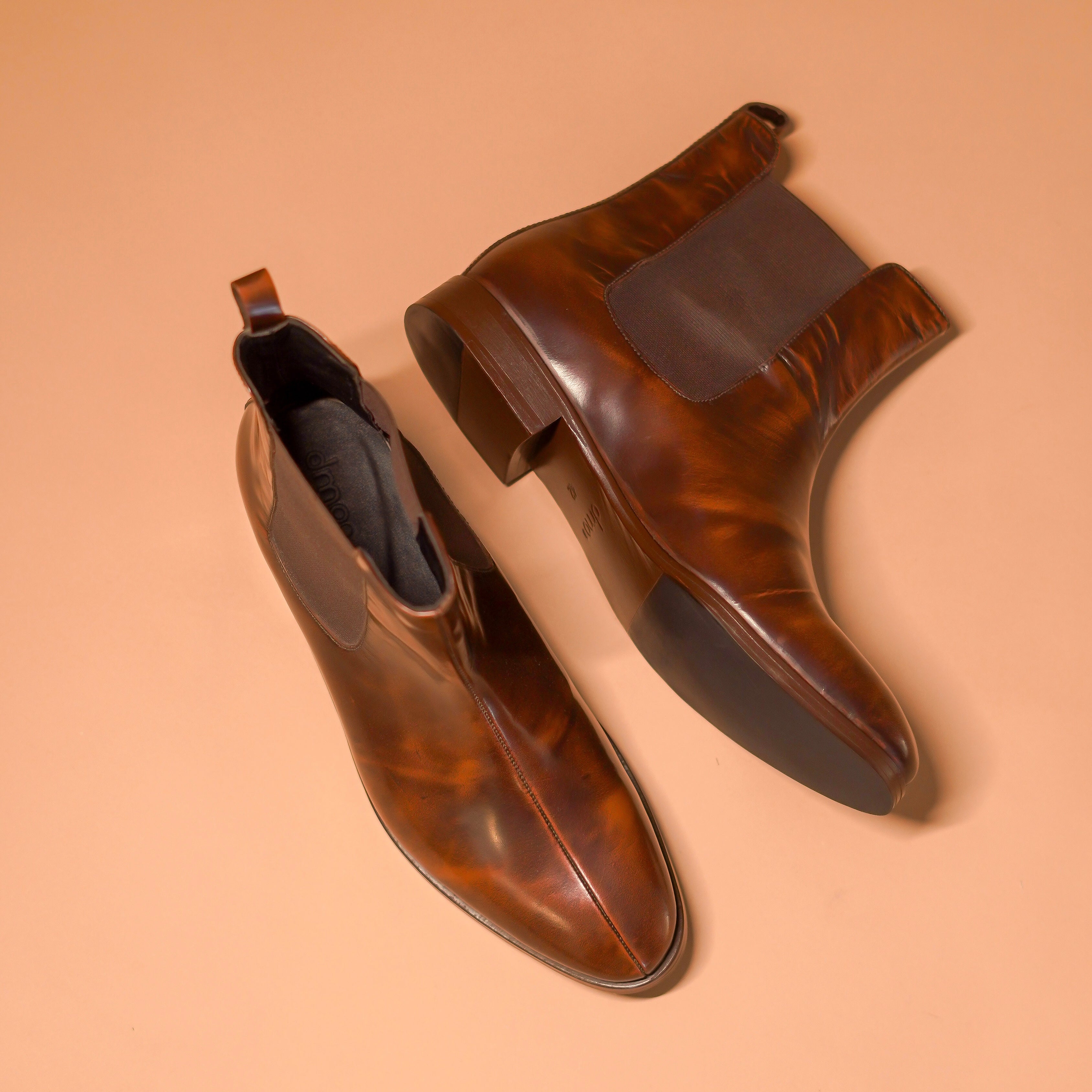 Sprazzo Chocro | Brown brush off leather Chelsea boots
