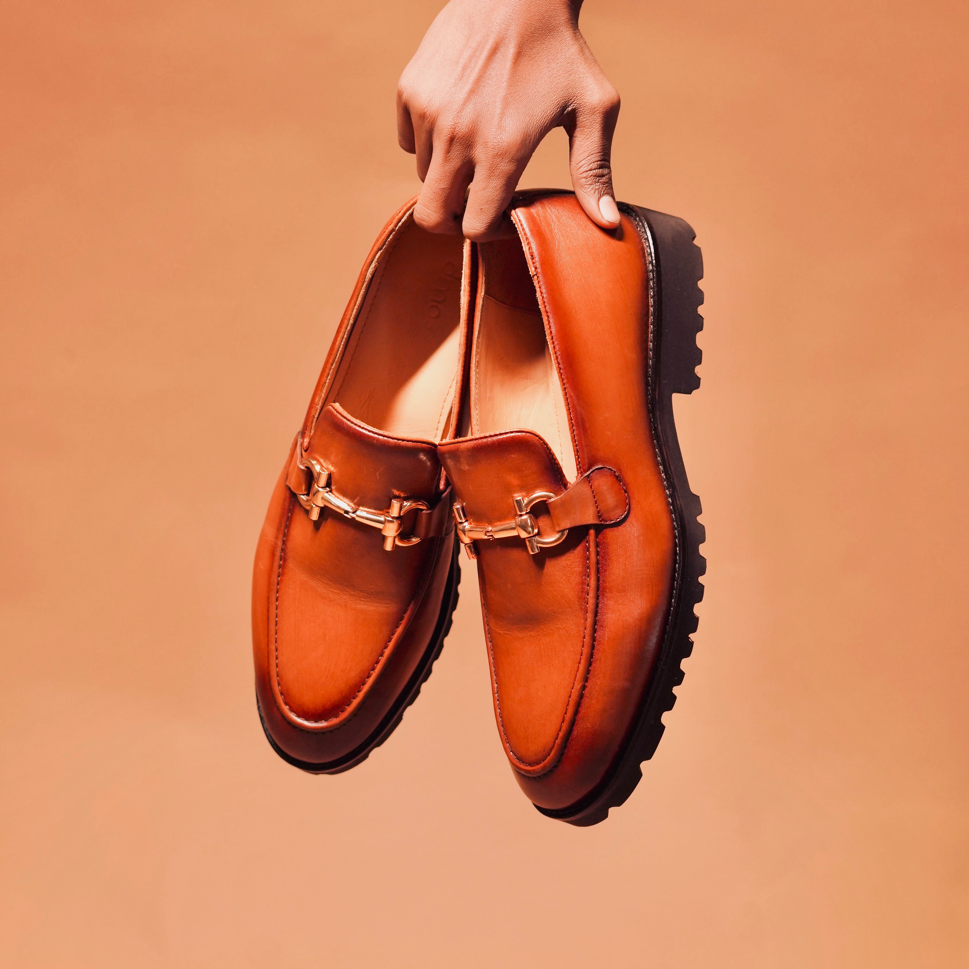 Close-up of Moccasino Bruno’s lightweight EVA sole