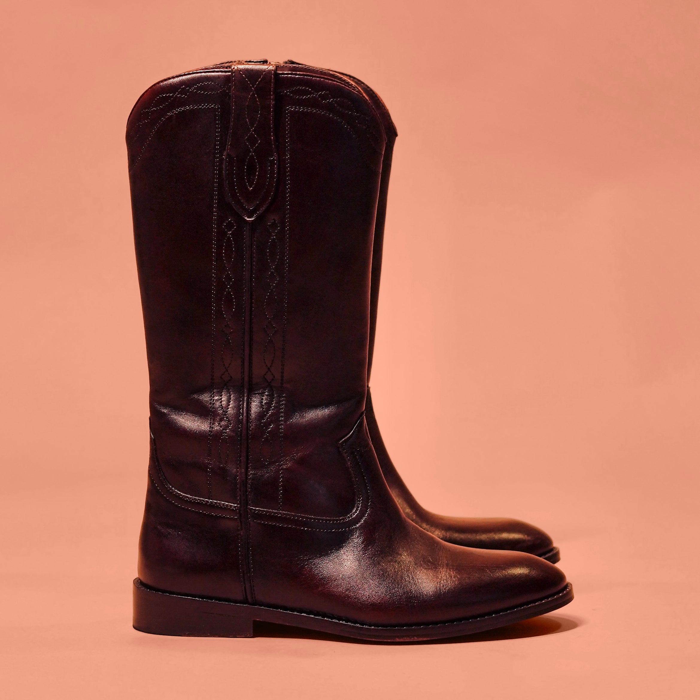 Stivali Donno Mucco – Premium Brown Leather Tall Boots for Women | dmodot