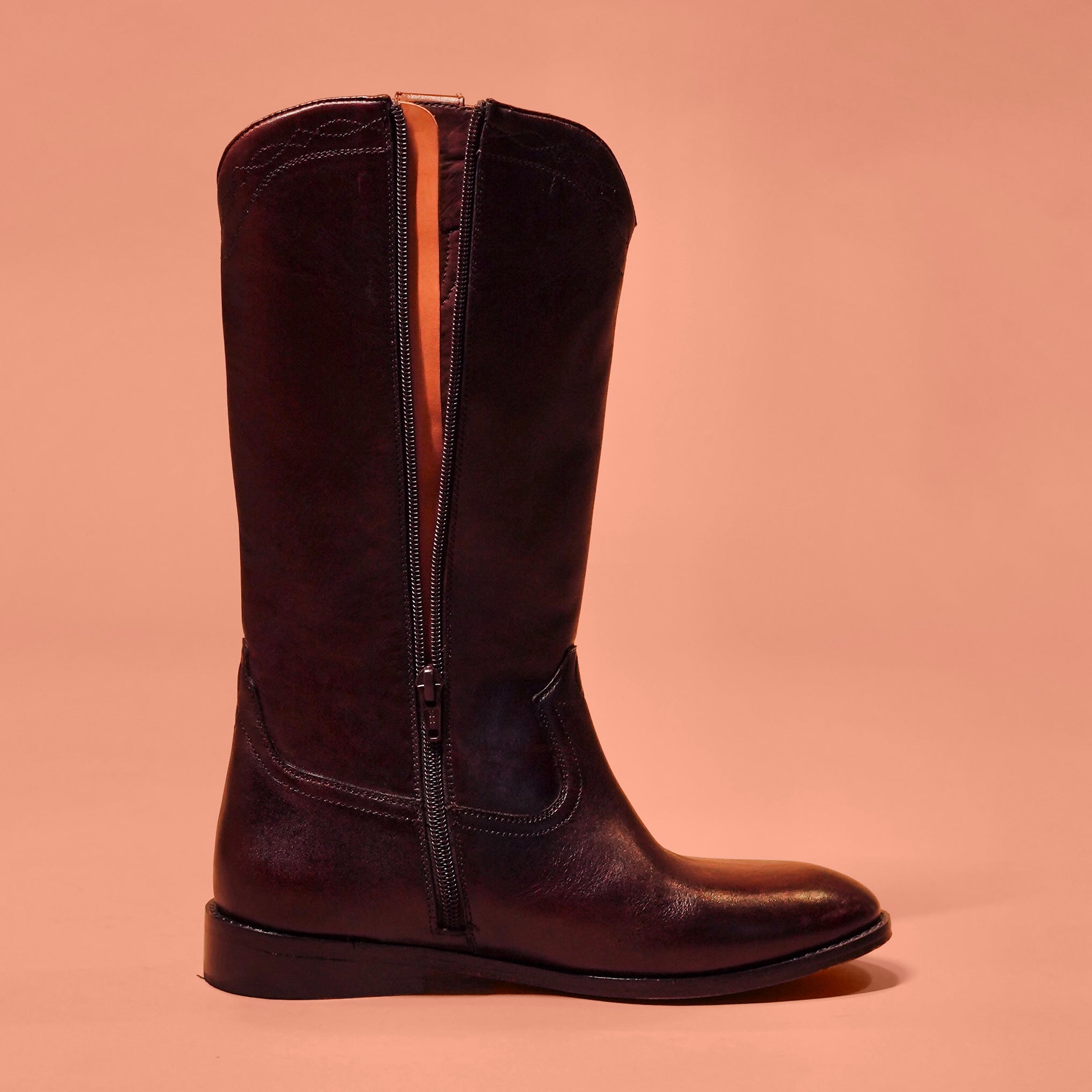 Stivali Donno Mucco – Premium Brown Leather Tall Boots for Women | dmodot