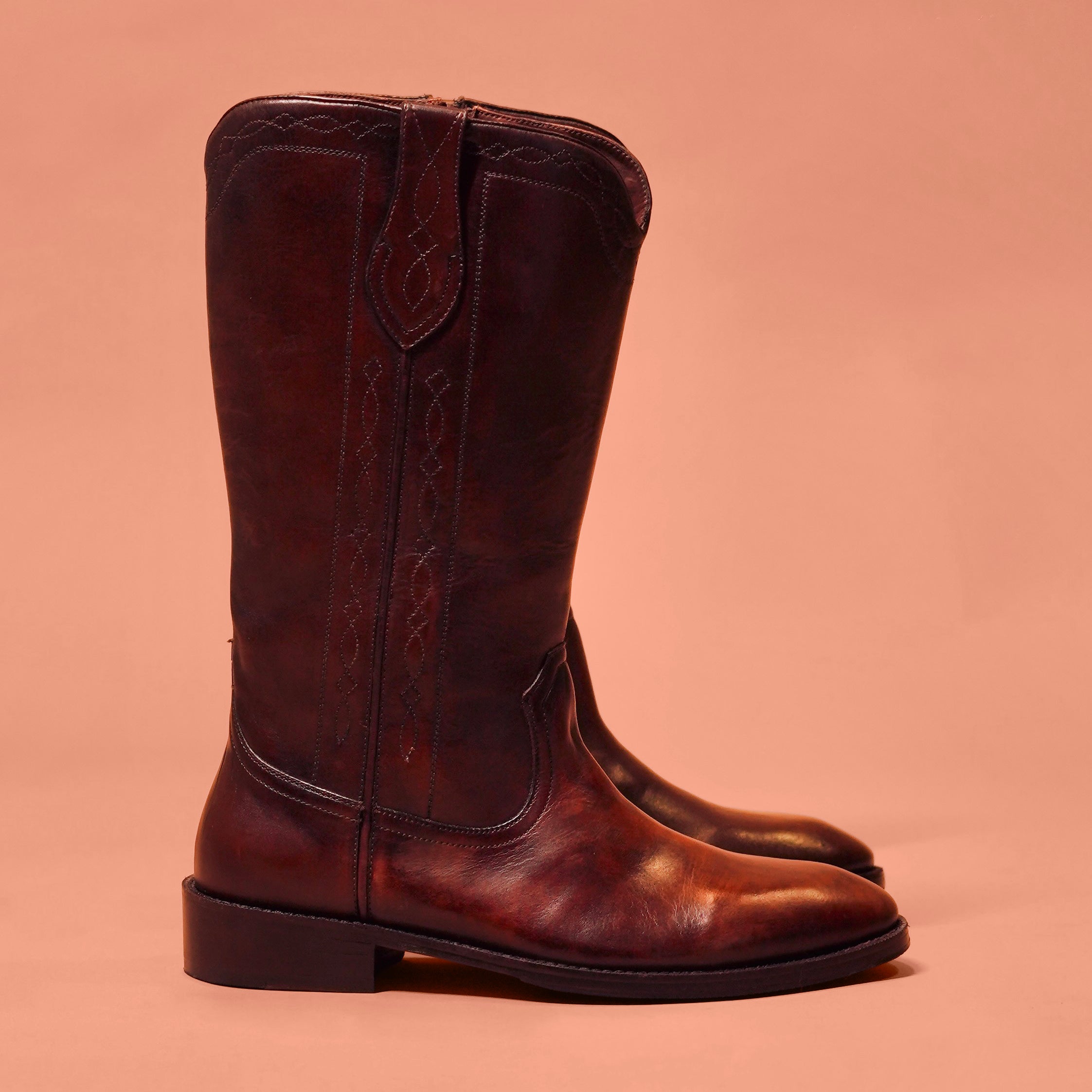Sprazzo Mucco | Brown dual-tone cowboy Chelsea boots