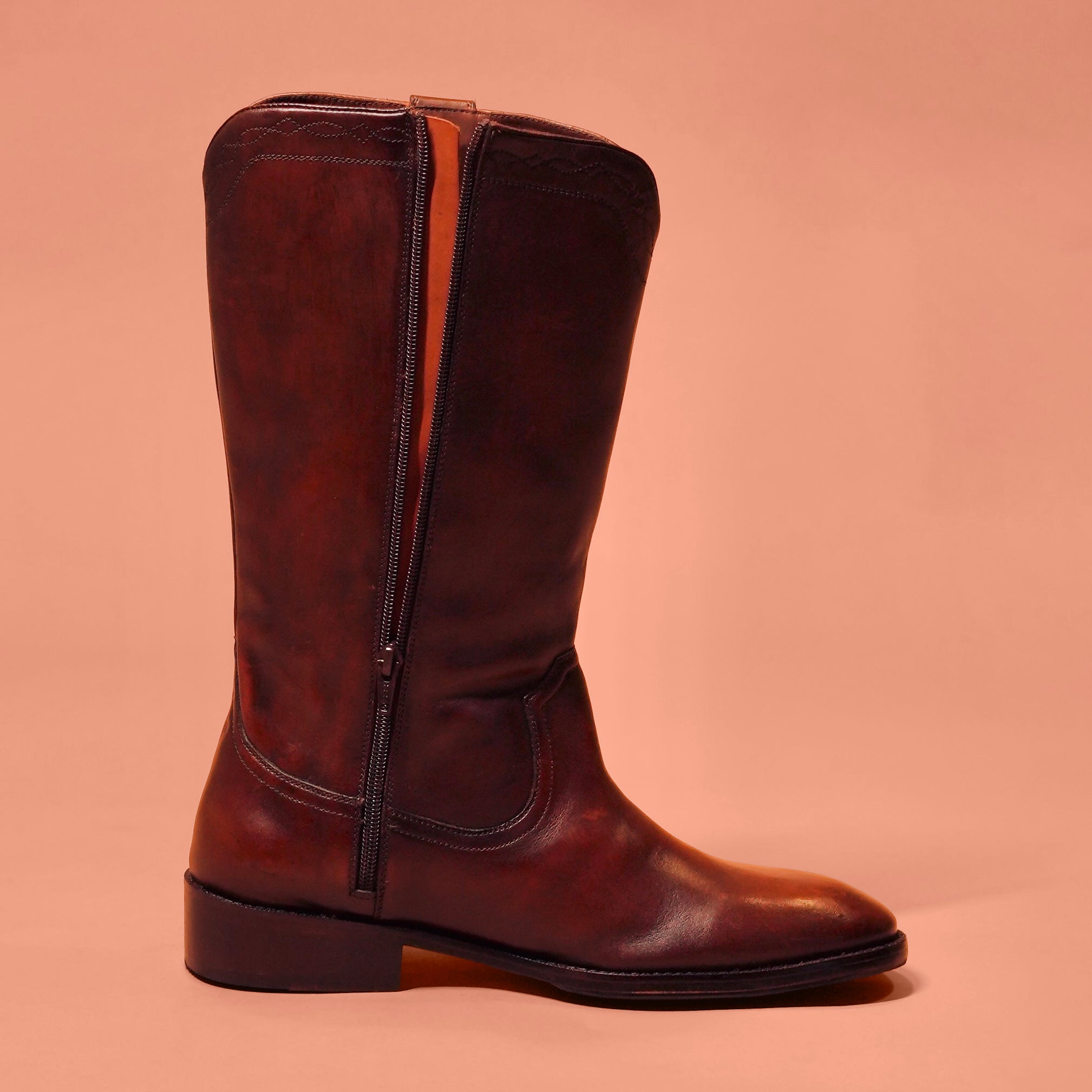 Sprazzo Mucco | Brown dual-tone cowboy Chelsea boots
