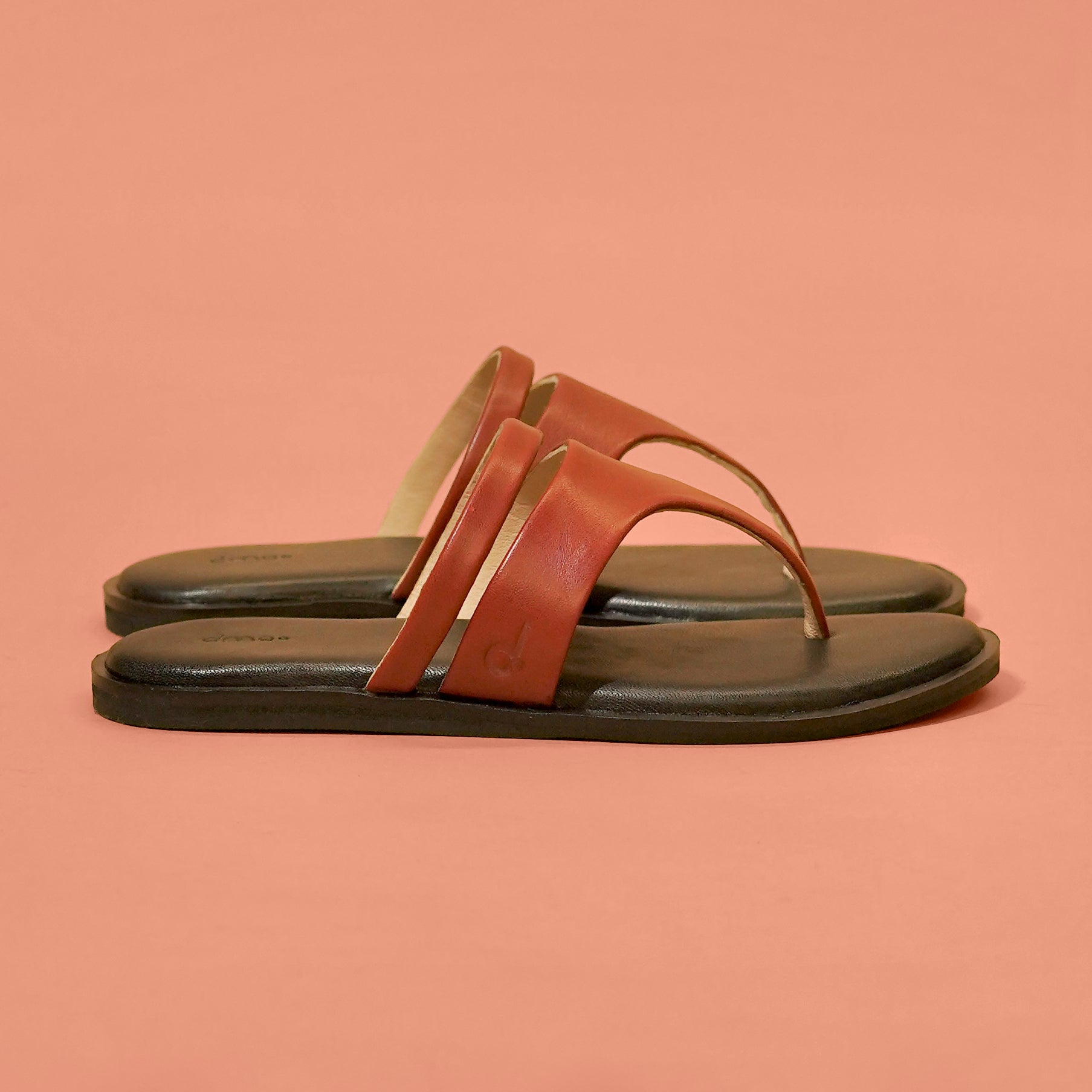 Pelle Rouge – Women’s Dark Red Leather Chappal