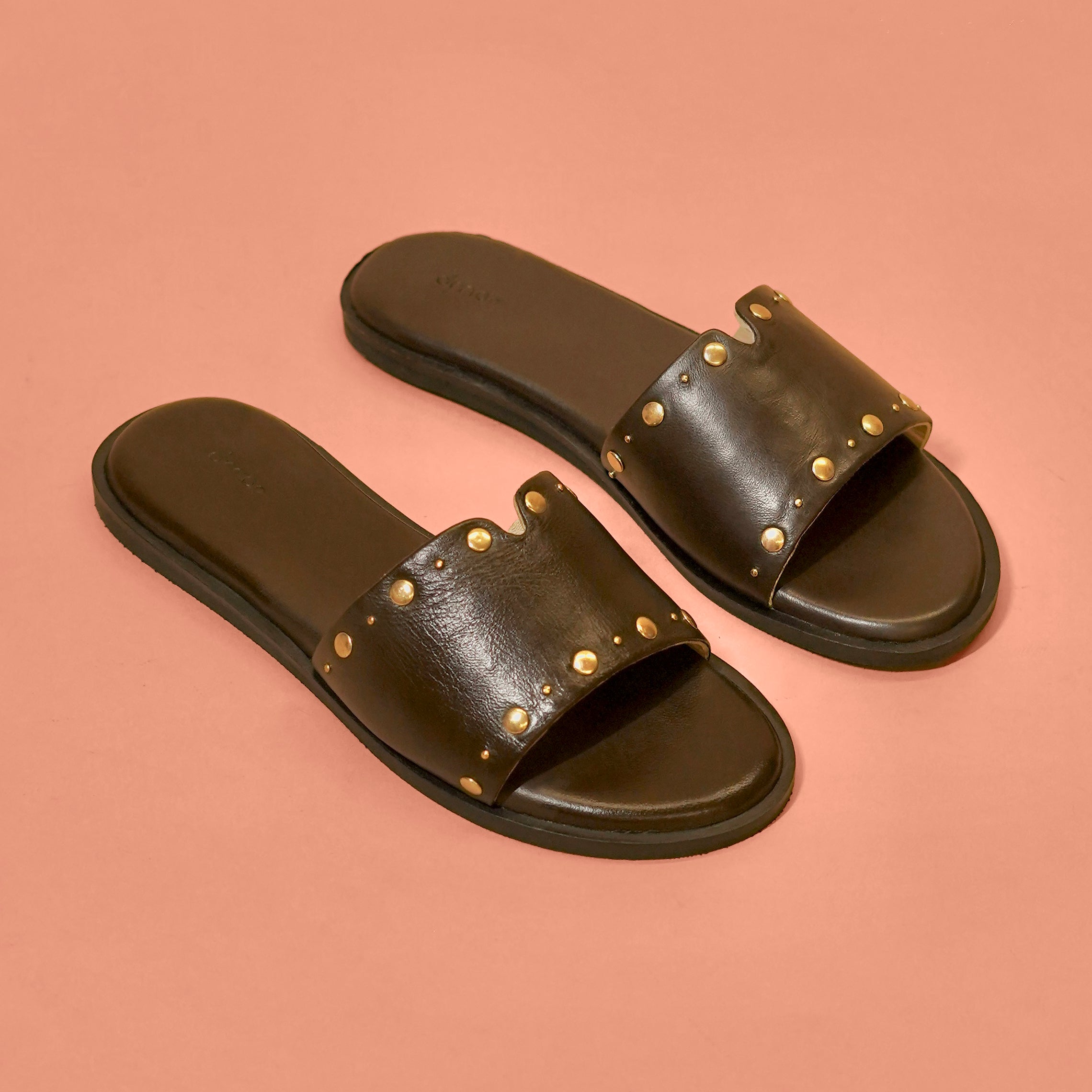 Pelle Ciocco Rivitto – Women’s Dark Brown Leather Slider