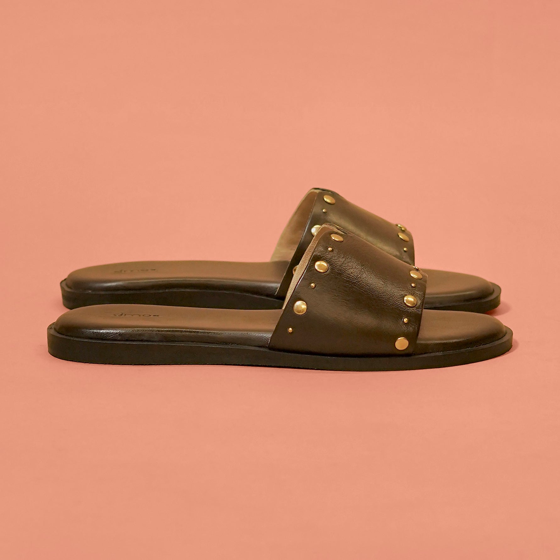 Pelle Ciocco Rivitto – Women’s Dark Brown Leather Slider