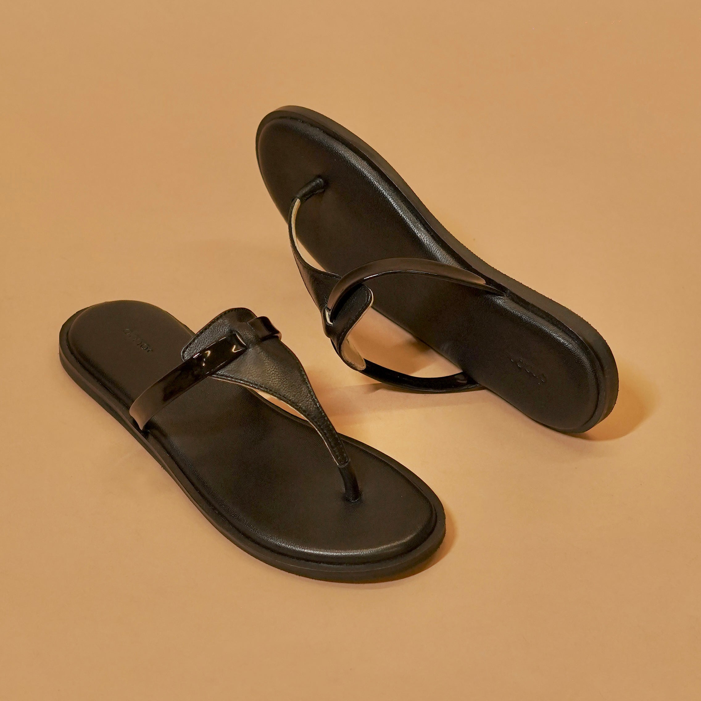 Close-up of cushioned beige insole