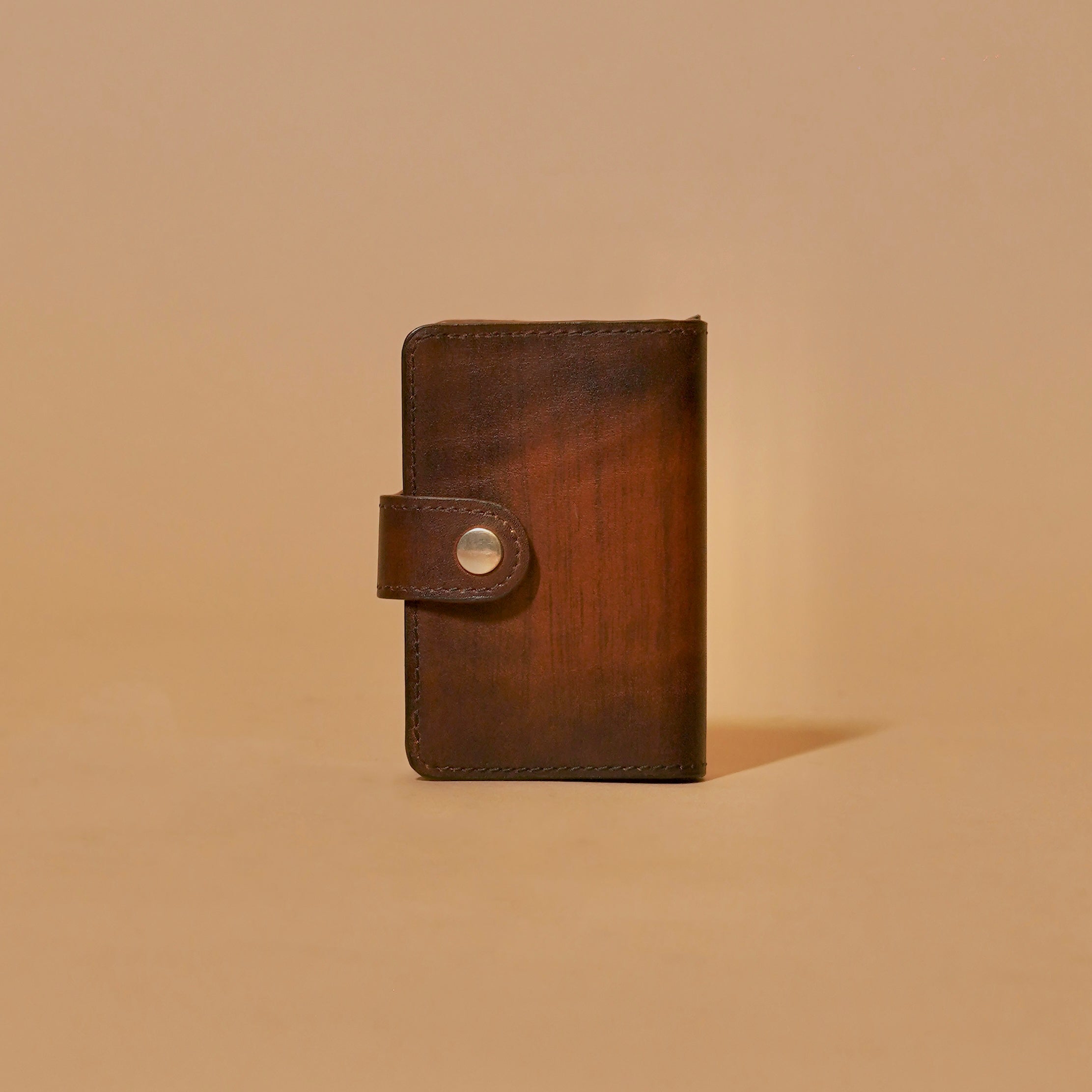 Brown leather safe case wallet