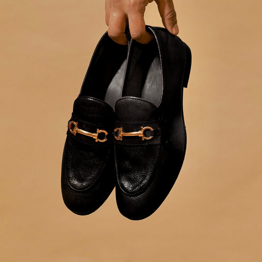 Comfortable flexible rubber sole loafers