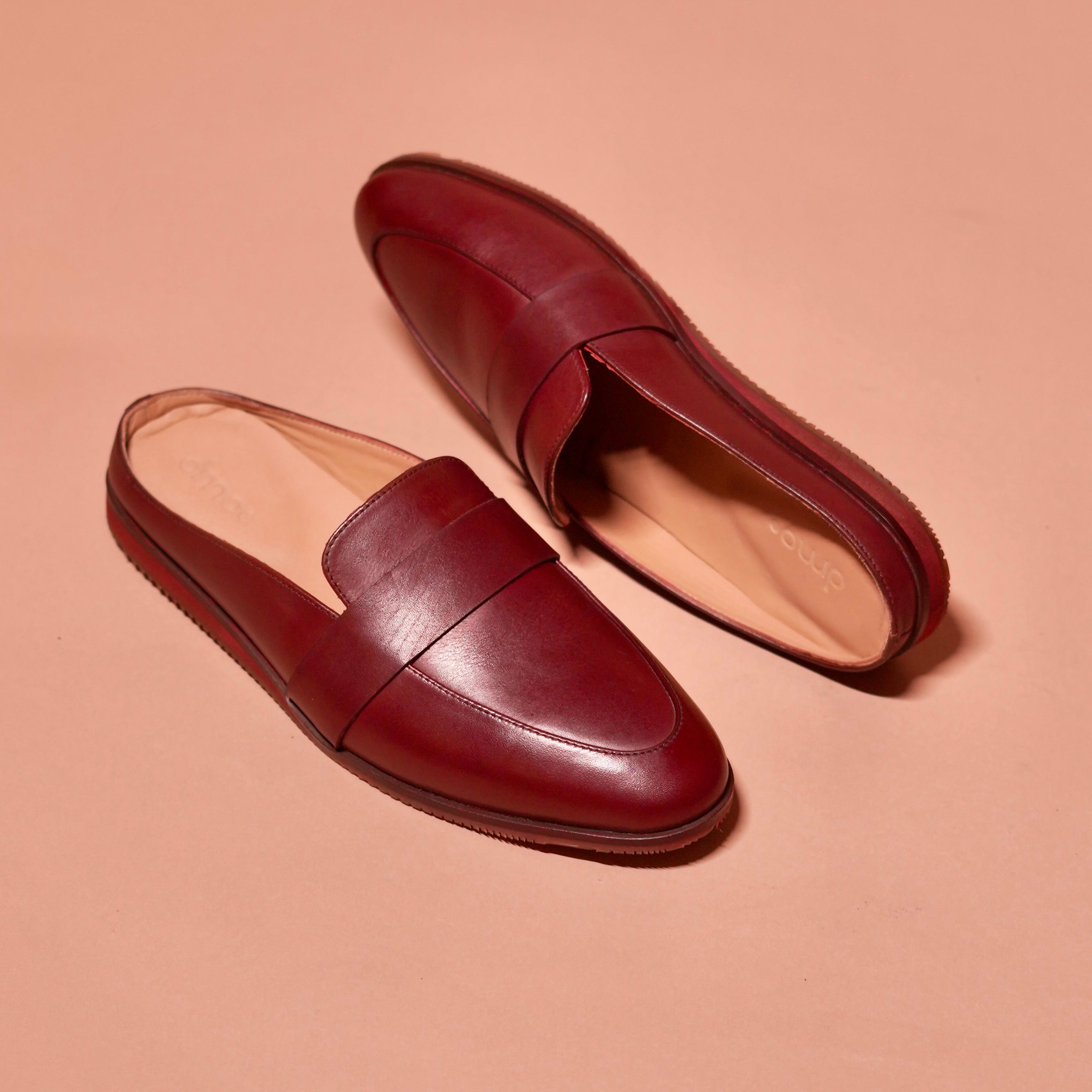 Top view of Hoffler Chocro highlighting the slip-on mule design