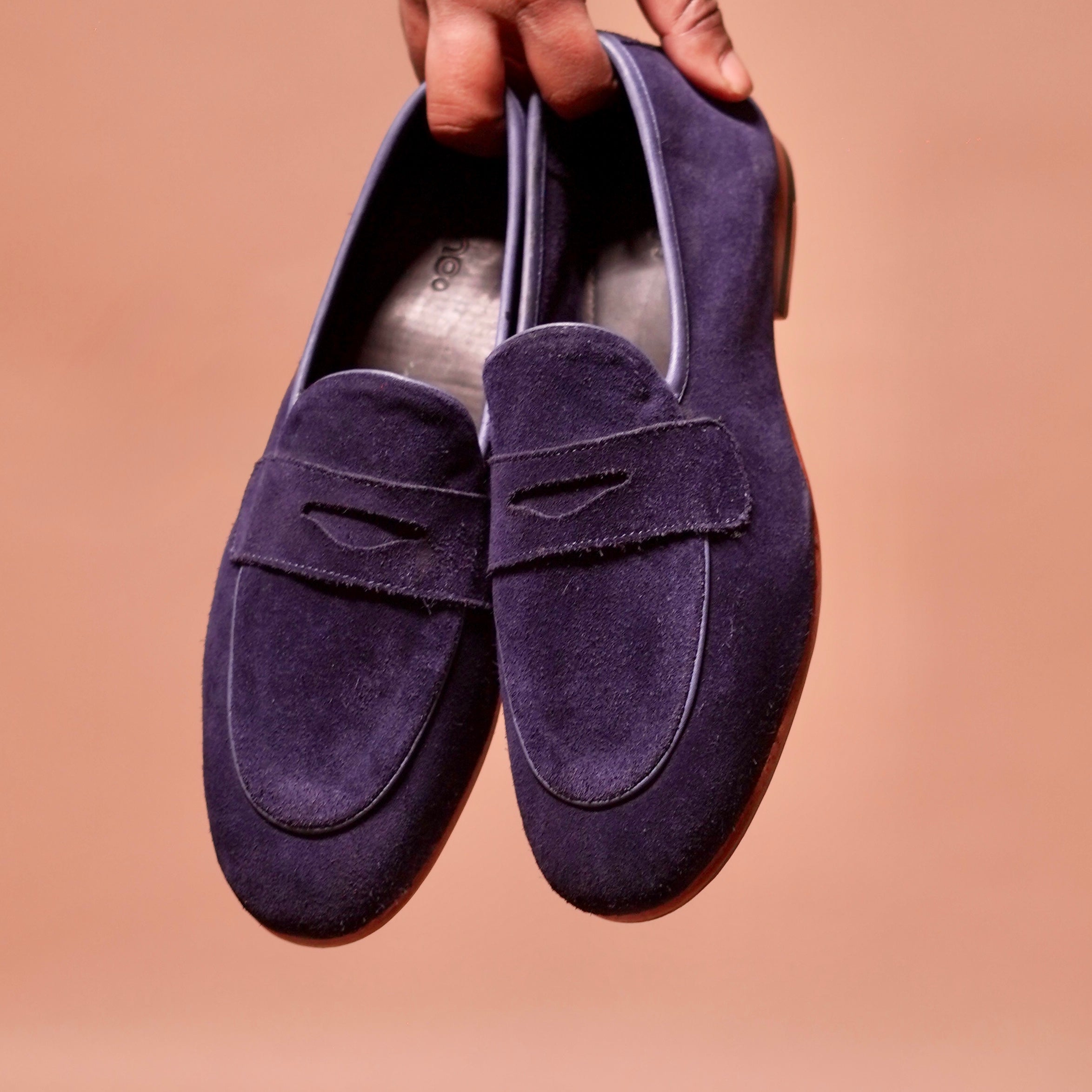 Top view of Flexo Azzurro highlighting the padded insole