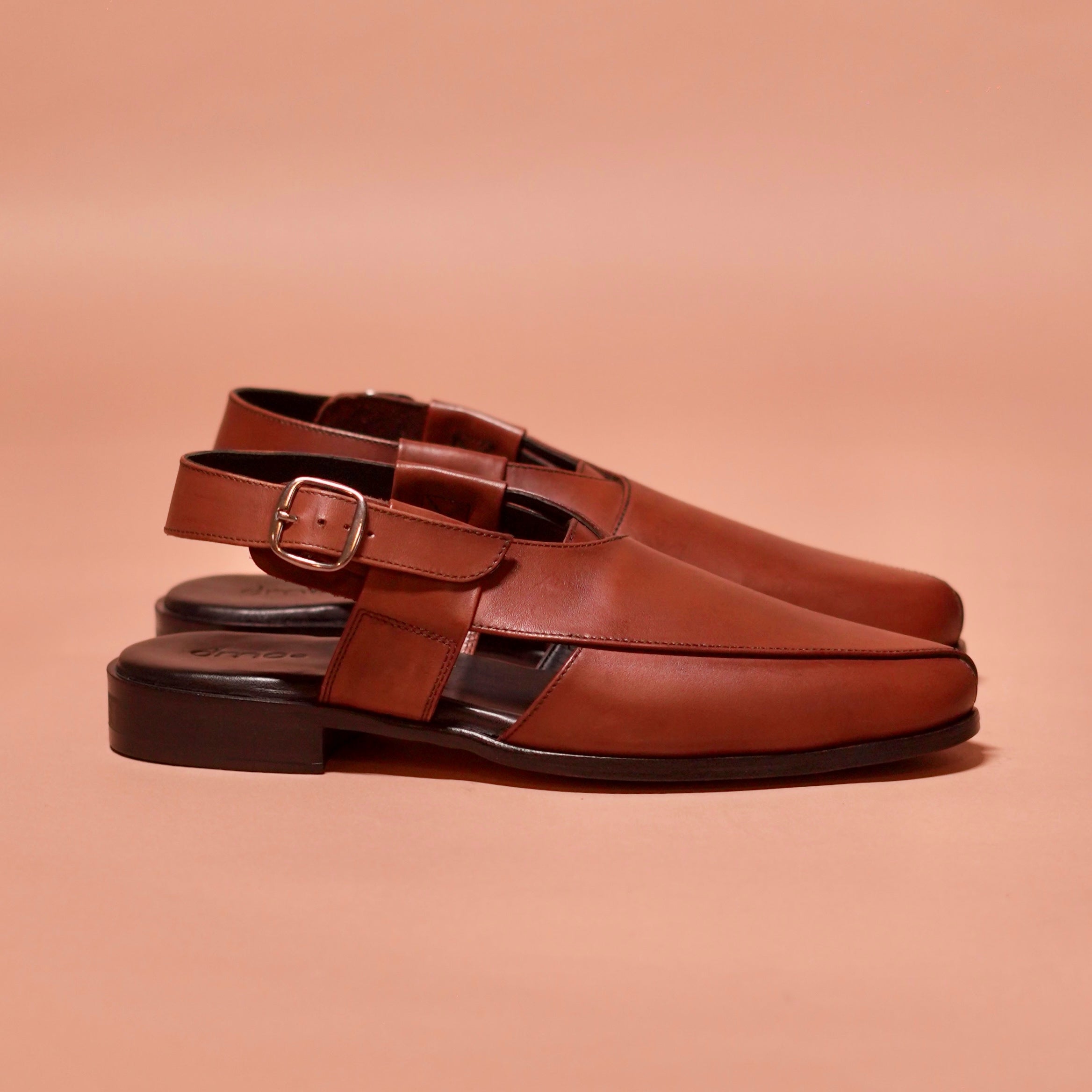 Pesha Bruno | Handcrafted brown leather Peshawaris