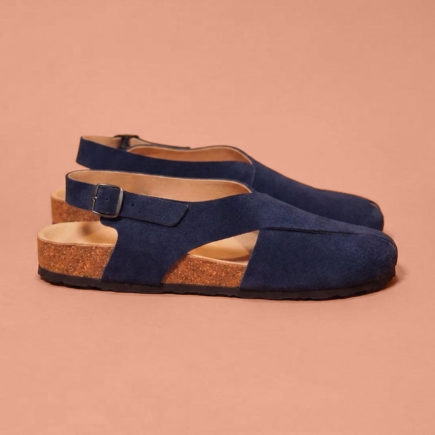 Men's navy blue Peshawari cork sandal