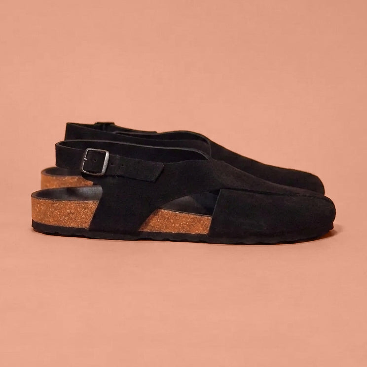 Premium suede leather cork sandal