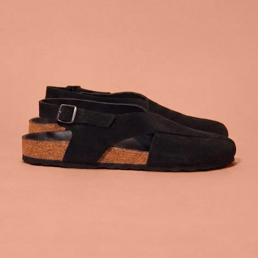 Premium suede leather cork sandal