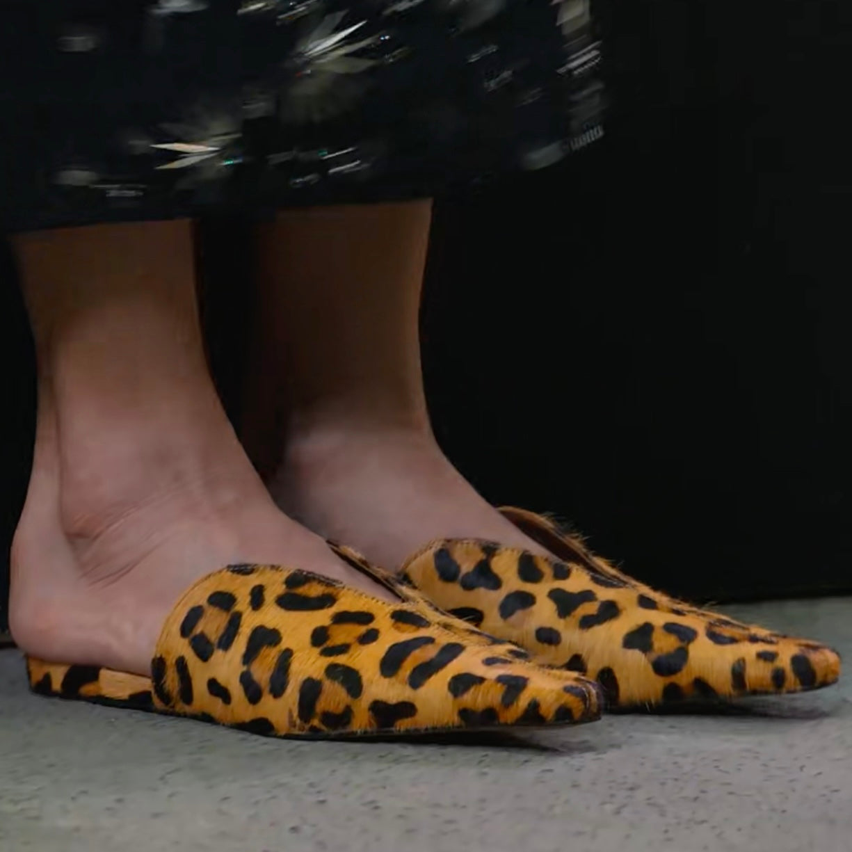 Donna Leopardo – Luxe Leopard Print Mules for Women