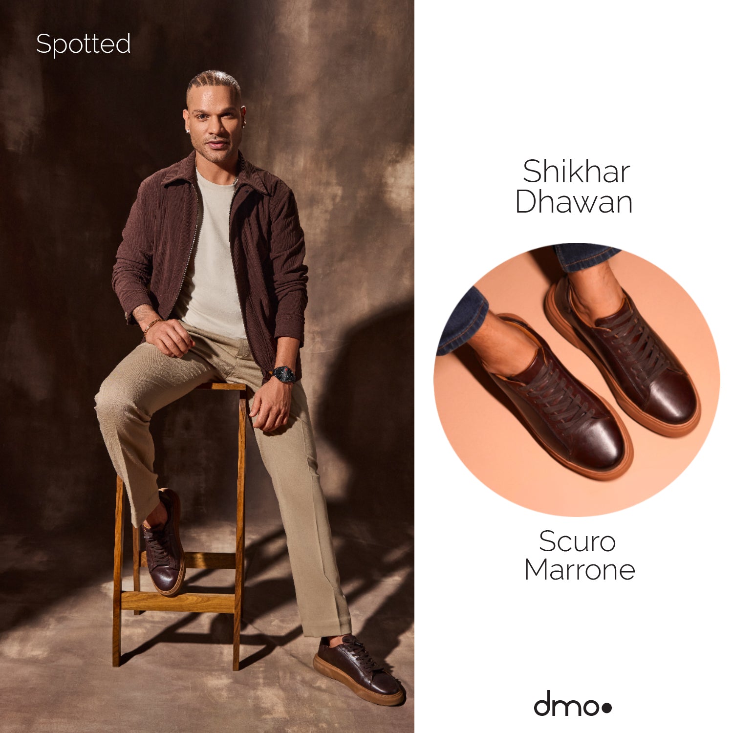 Shikhar Dhawan X Scuro Marrone