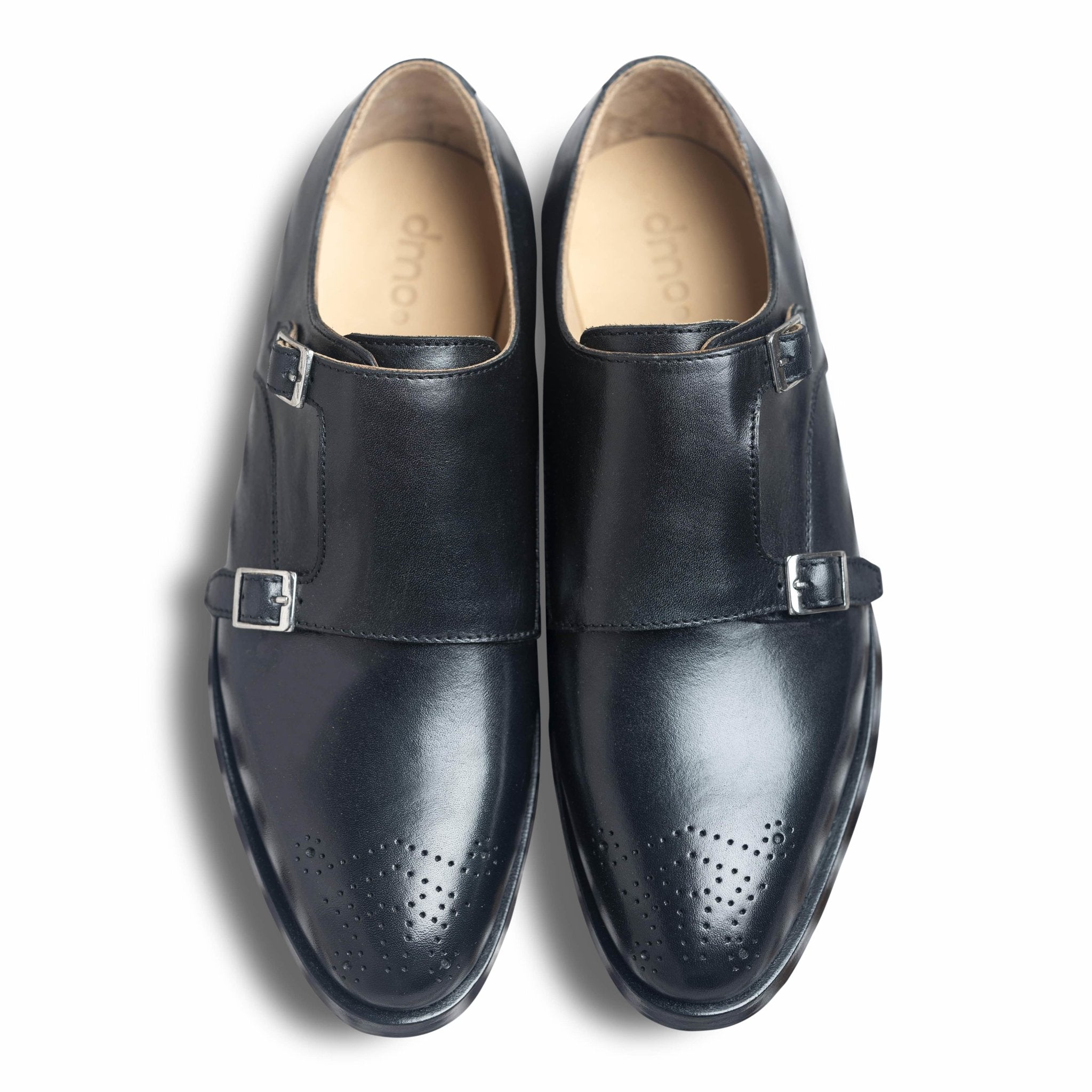 Domo Carboino | Double Monk Strap Leather Shoes for Men | dmodot