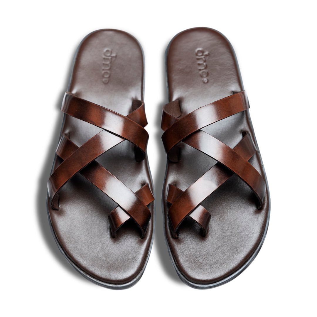 Pelle Marrone Bruno Classic brown leather chappals